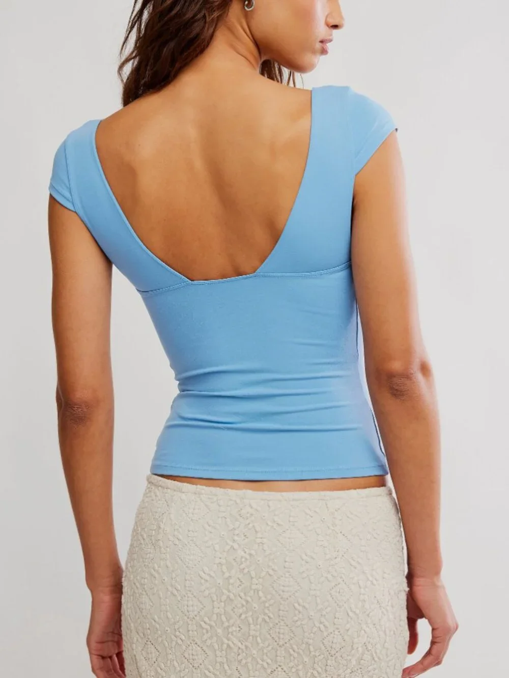 FREE PEOPLE Duo Corset Cami / Blissful Blue